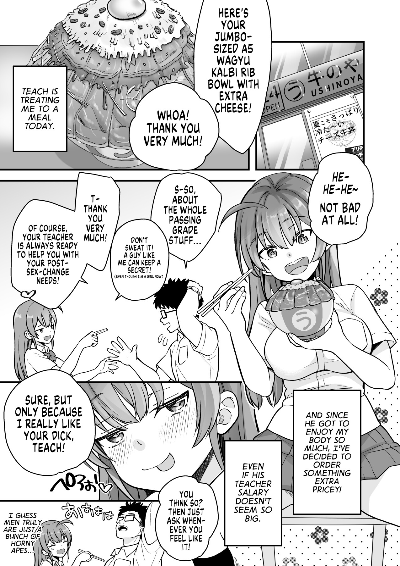 Hentai Manga Comic-The Loser Me Got Turned Into a Girl, so I Tried Having Degenerate Sex With My Teacher-Read-44